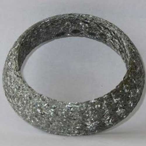 Aluminum compressed knitted mesh gasket.
